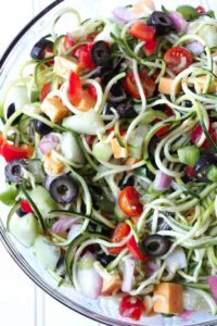Zoodle Spaghetti Salad